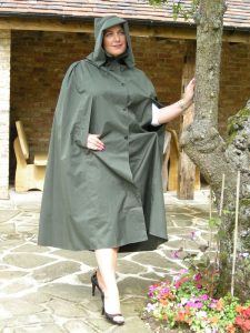 Regina cape - green polyester - Hamilton Classics Rainwear